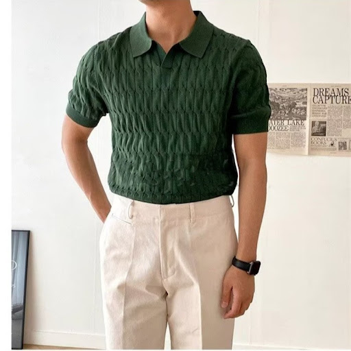 Title 2, Mens Summer Thin Slim-fit T-shirt with Round N...
