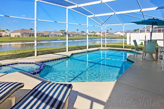 Lake view from the private pool deck on Hampton Lakes