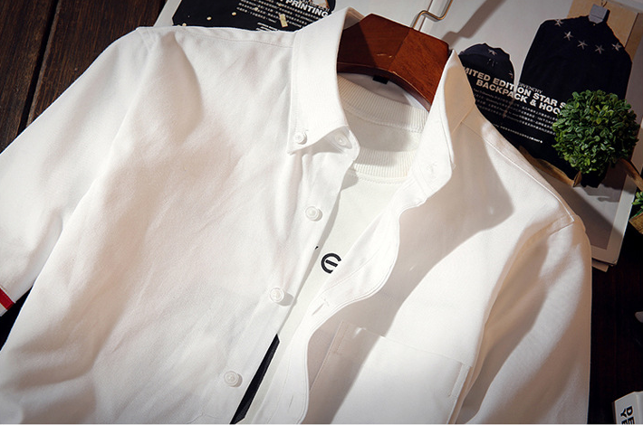 Title 3, Camicia da uomo a maniche lunghe Casual Oxford ...
