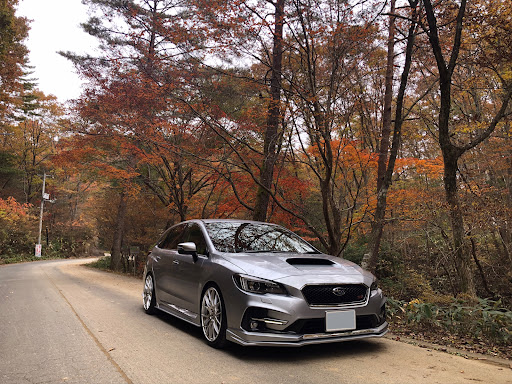 レヴォーグ Vm4の紅葉と愛車 ドライブ シルバー レヴォーグ 健康第一に関するカスタム メンテナンスの投稿画像 車のカスタム情報はcartune