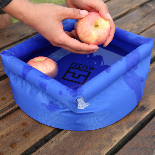 Title 4, Camping Concave-Convex Outdoor Folding Washbasi...