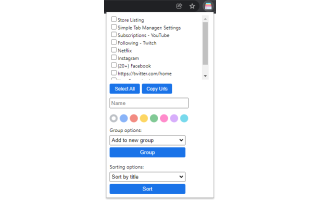 Simple Tab Manager Preview image 3