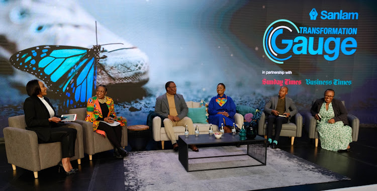 The Sanlam Transformation Gauge Conference included a panel discussion on the ‘lived experience of BBBEE’ versus the findings in the 2023 Sanlam Transformation Gauge report. Picture: Arena Events