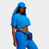 ivy park crop t-shirt glory blue