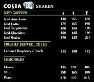 Costa Coffee menu 3