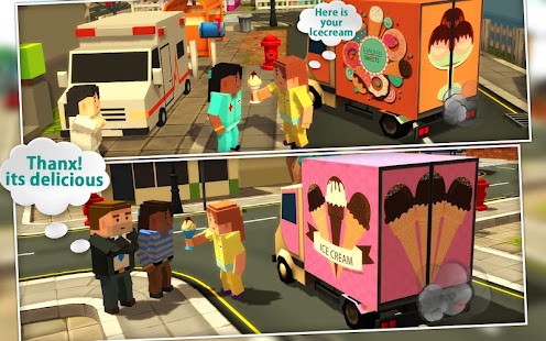 Blocky Candy Icecream Delivery Screenshots 2