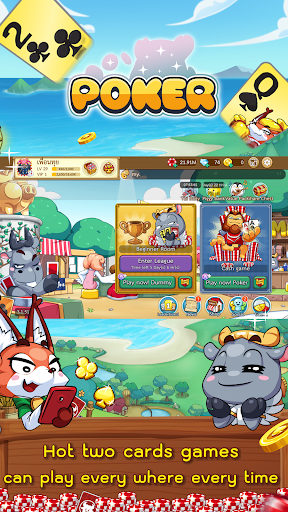 Poker Toon Free Texas cute Card Online Games screenshots 2