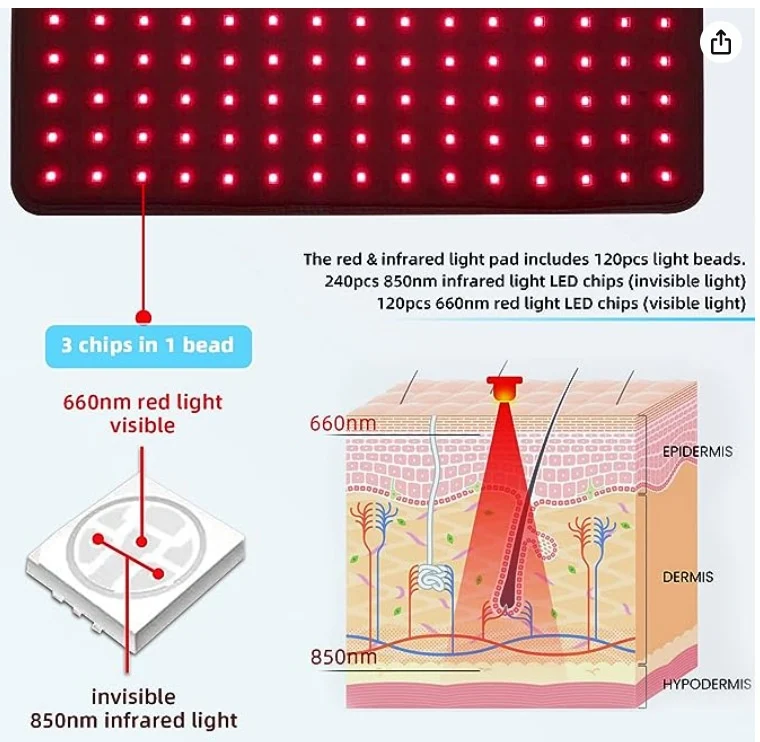 Estimulador de crecimiento capilar con luz roja Instrumento de fisioterapia para promover el crecimiento natural del cabello y mejorar la salud capilar.