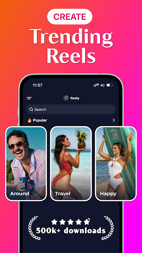 Screenshot Reely: Reels Maker, Templates