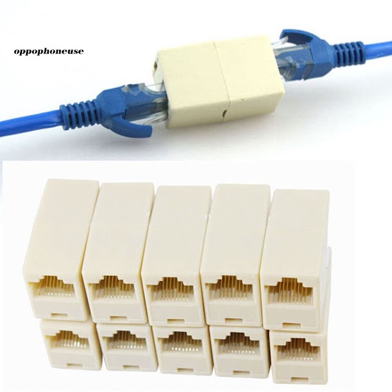 Set 5 Đầu Nối Cáp Mạng Lan Rj45 Tiện Dụng