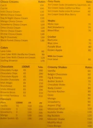 Meridian Ice Cream menu 4