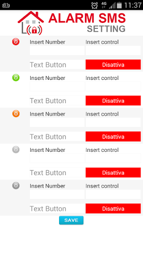 SMS Alarm PRO remote control