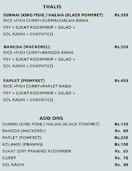 Soul Kadhi menu 1