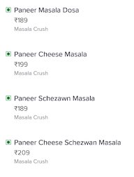 Dosa Crush menu 3