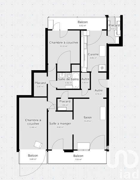 Vente appartement 4 pièces 82 m² à Lormont (33310), 175 000 €