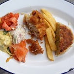 delicious fish platter at Fiskeriet Youngstorget in Oslo in Oslo, Norway 