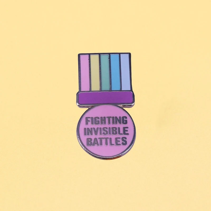 Stealth Battle Brooch Rainbow Art Front Pin A unique and stylish front pin perfect for battles, events and adding a touc