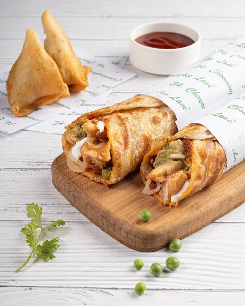 Chicken Keema Samosa Dhamaka Roll