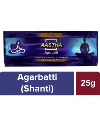 Patanjali Aastha Agarbatti Shanti - 25 gm