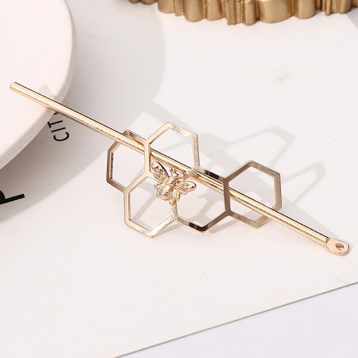 Title 3, Geometric Metal Hairpin Simple Modern Hair Acce...