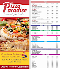 Pizza Paradise menu 1