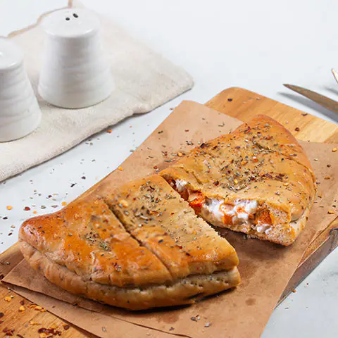 Chicken Tikka Stuffed Garlic Bread