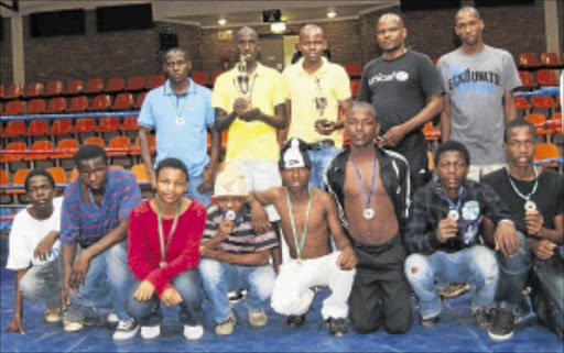 PROUD: Youths who take part in boxing.