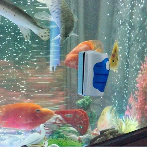 Fish Tank Glass Scraper Cleaner Floating Aquarium Cleaner Super Magnetic Clean Brush Aquarium Cleaning Tools Aquarium Ta