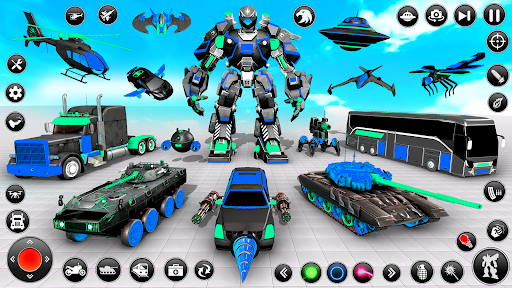 Screenshot Flying Hawk Robot Car Games