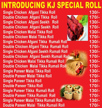 Kathi Junction menu 