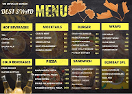 Desi Swad menu 1