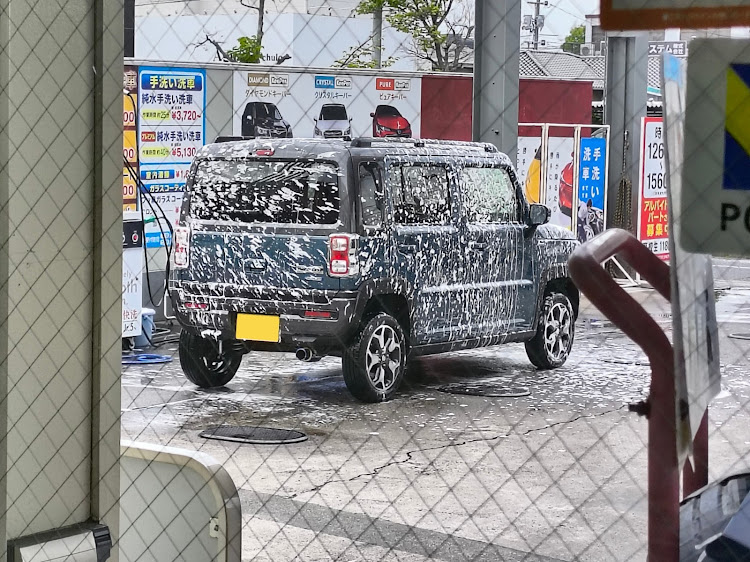 ハスラーの洗車・ハスラーオーナーさんと繋がりたい・ドライブ・ゴールデンウィークに関するカスタム事例の投稿画像1枚目