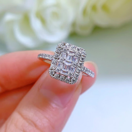 Title 7, 925 Silver Bow Ring Fashion Simple Versatile El...