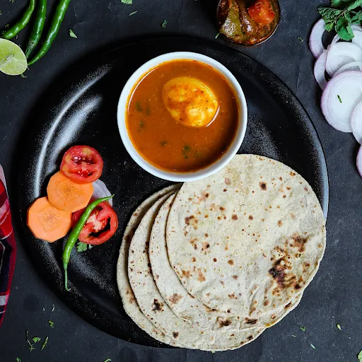 Egg Curry [2 Eggs, 300 Ml] And 4 Chapati