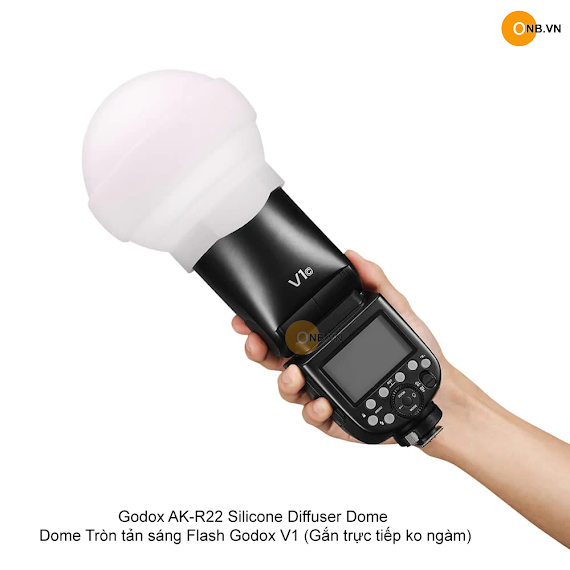 Godox Ak - R22 Diffuser Dome Tròn Tản Sáng Flash Godox V1