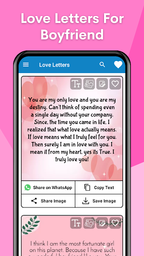 Screenshot Love Messages for Boyfriend