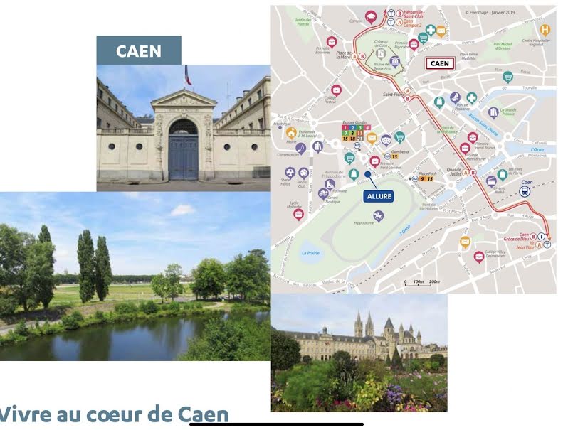 Vente appartement 4 pièces 84 m² à Caen (14000), 506 000 €
