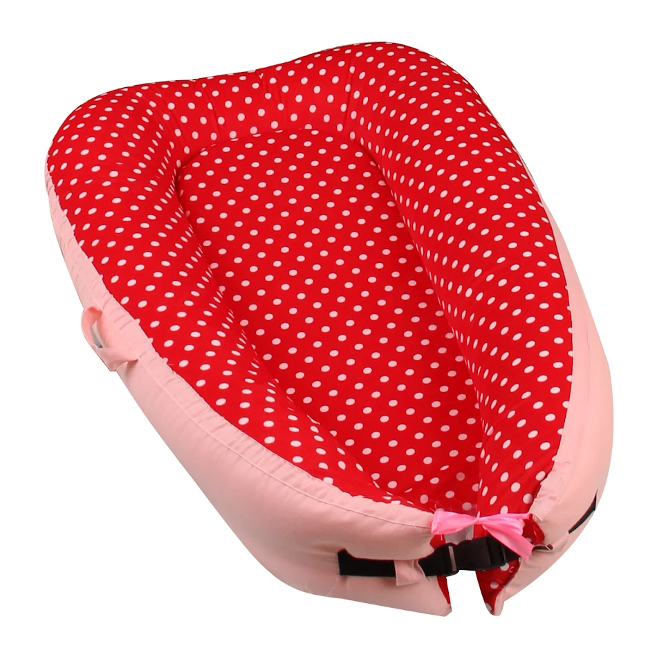 Berço portátil coaxial para bebês, cama biônica de útero de bebê, removível e lavável. Conforto e segurança para recém-nascidos.