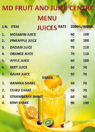 Kanchan Fruit And Juice Center menu 2