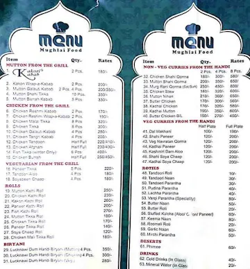 Alkakori Alkauser menu 