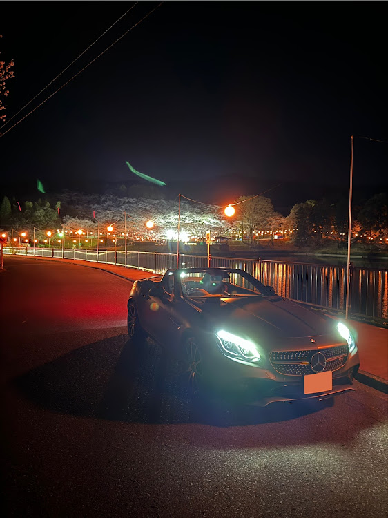 SLCの宮崎　三股・上米公園・夜桜と愛車・黄砂と花粉は敵・花粉症のオープンカー乗りに関するカスタム事例の投稿画像5枚目