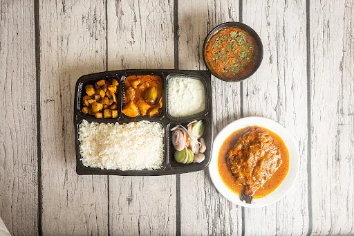 Pomfret Rice Thali