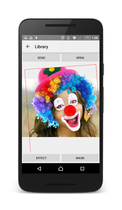Android application Masquerade Selfie screenshort