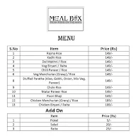 Meal Box menu 1