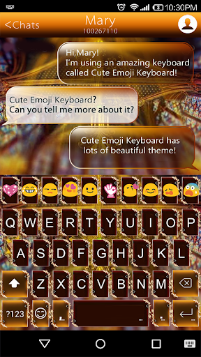 Light Hope Emoji Keyboard Skin