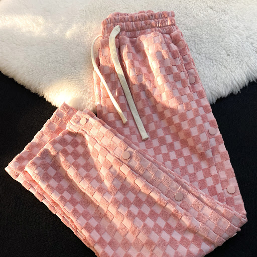 Title 5, Checkerboard Drape-breasted Casual Straight-leg...