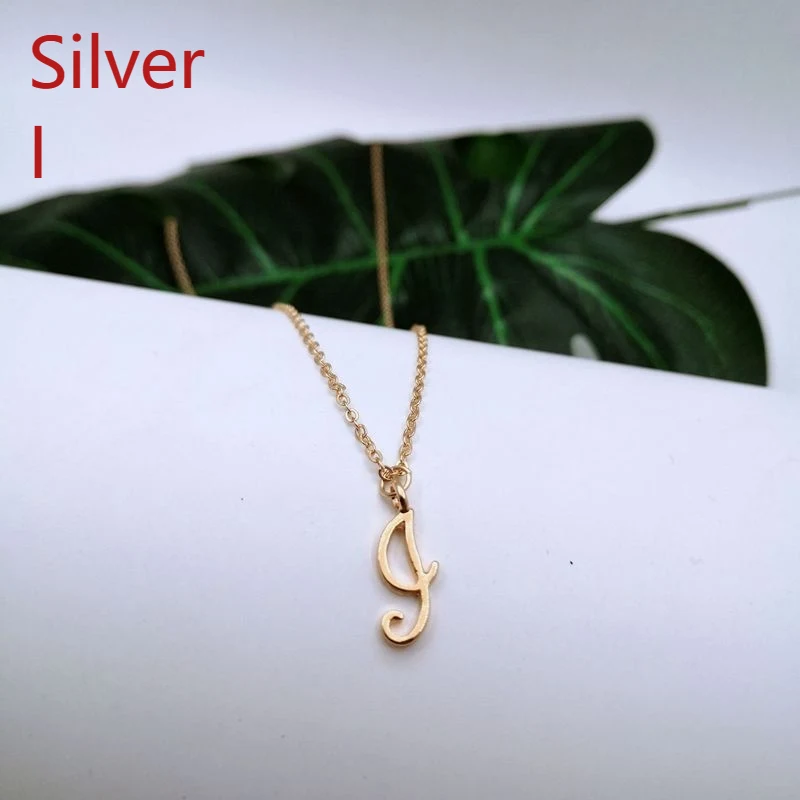 Collier Ornement Lettre 26 Simple Mode Caractère Anglais Pendentif Chaîne Clavicule Design Spécial Intérêt Cadeau Tendance