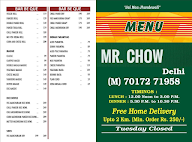 Mr. Chow menu 2