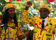 President Robert Mugabe and his wife Grace. File photo.