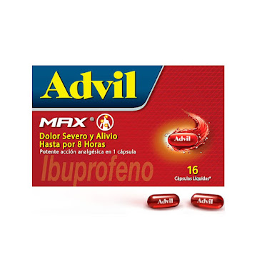 Advil Max Ibuprofeno, Alivio de dolores asociados a la inflamación x 16 caps  